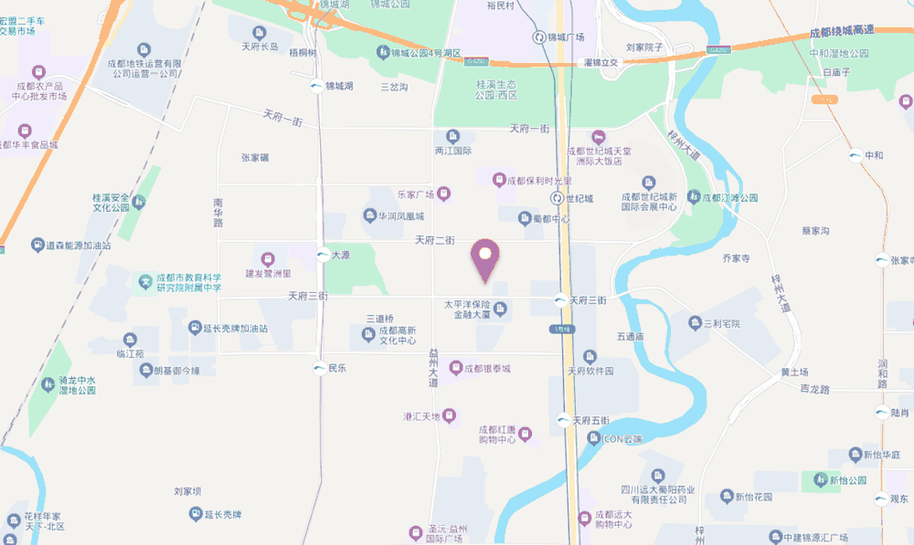 峰汇中心位置地图